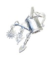 Juego de regaderas Spade Sun Flower St Silver Charm .925 x1 encantos de jardinería