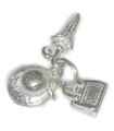 Hat Handbag Umbrella sterling silver charm .925 x 1 Fashion charms