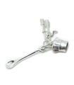 Cappello da cuoco - frusta - cucchiaio charm in argento sterling .925 charms Cook & Cooking