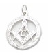 Masonic sterling silver charm with Set Square and Compass .925 x 1