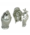 Charme d'ouverture de poupée russe en argent sterling .925 x1 Breloques de poupées Matryoshka