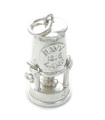 Ciondolo in argento sterling Davy Lamp .925 x 1 ciondoli Old Mining Lamps