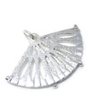 Hand fan sterling zilveren bedel hanger .925 x 1 Dames Fans charmes