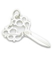 Fancy Scissors sterling silver charm .925 x 1 NON OPENING scissor charms