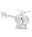 Helikopter Sterling Zilver LARGE Charm - Hanger .925 x1 Helikopters Charms