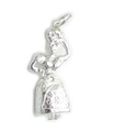 Charm in argento sterling Carmen Miranda danzante .925 x 1 ciondoli ballerina