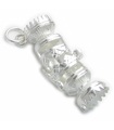 Christmas Cracker LARGE opening sterling silver charm .925 x 1 Xmas charms