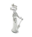 Victorian Lady charm i sterling silver .925 x 1 viktoriansk charm