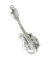 Mandoline - Gitaar hanger van sterlingzilver .925 x 1 Muziek bedels