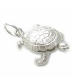 Tortuga Charm de plata esterlina Tortuga .925 x1 Tortugas Charm de tortugas