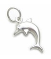 Charm de plata de ley con delfines .925 x 1 Charms de delfines