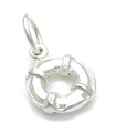 Charm salvavidas de plata esterlina .925 x 1 Charms salvavidas Preserver Boy