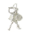 Viking Warrior combattant le charme en argent sterling .925 x 1 Vikings charmes