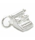 Typewriter sterling silver charm .925 x 1 Type Writer charms