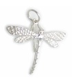 Dragonfly sterling silver charm hänge .925 x1 Dragon Fly insekter berlocker