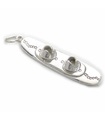 Wakeboard charm i sterling silver .925 x 1 Vattensporter Wakeboarding charm