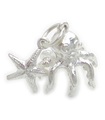 Octopus und Seestern Sterling Silber Charm .925 x 1 Octopi Charms