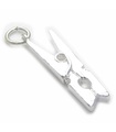 Pinza para la ropa Charm de plata de ley .925 x 1 Charm de lavado