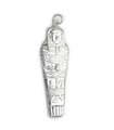 Egypt Tutankhamun Sarcophagus sterling silver LARGE charm pendant .925 x1