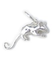 Ratte - Maus mit einem gekräuselten Schwanz Sterling Silber Charm .925 x 1 Rats Mäuse