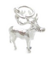 Rudolph den röda nosen ren sterling silver charm .925 x 1 jul