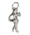 Ice Skater charm i sterling silver .925 x 1 Skridskor