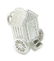 Cabane de bain ouverture breloque en argent sterling .925 x 1 breloques de style victorien