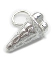 Glass charm i sterlingsilver .925 x 1 Ices berlocker