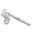 Kampsport Nunchucks och personal charm i sterlingsilver .925 x 1 vapen