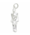 Breloque squelette en argent sterling .925 x 1 Breloques squelettes d'Halloween