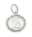 18. Geburtstag Sterling Silber Charm .925 x 1 Happy Birthdays Charms