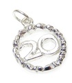 20. Geburtstag Sterling Silber Charm .925 x 1 Geburtstags Charms für Twenty