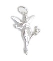 Fairy håller blommor sterling silver charm .925 x 1 Fairies charm