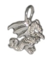 Dragon sterling silver charm .925 x 1 Dragons charm