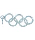 Olympische Ringe Sterling Silber Charm .925 x 1 Olympische Spiele Ring Charms