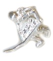 Ishockeyspelare sterling silver charm .925 x 1 Hocky charm