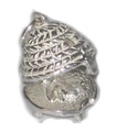 Bee Hive opening sterling silver charm .925 x 1 Beehive Bees Hives charm