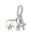 Elefante PEQUEÑO Charm de plata de ley .925 x 1 Charm de elefantes