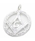 Masonic LARGE sterling silver charm pendant .925 x 1 Mason pendants