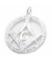 Masonic DUŻY srebrny wisiorek charms.925 x 1 wisiorki Mason