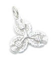 Charm de cardo de plata esterlina .925 x 1 Charm de flor de cardo