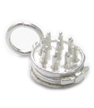 Geburtstagstorte Sterling Silber SMALL Charm .925 x 1 Birthdays Cakes Charms