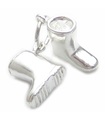 Breloque en argent sterling pour bottes .925 Wellies pour temps humide Breloques Wellington