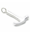 Charm de plata esterlina con martillo de garra .925 x 1 Hammers tools charms