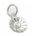 Daisy VERY TINY blomma i sterling silver. 925 x 1 Dasies charm