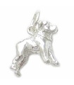 Staffordshire Bull Terrier Hund strlng Silber Charm .925 x1 Staffie Charms