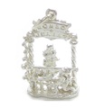 Romeo och Juliet rörlig charm i sterling silver .925 x1 Shakespeare berlocker