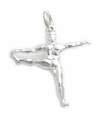 Ciondolo in argento sterling con piede che tiene ginnasta .925 x 1 Ginnastica atletica