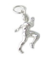 Marathon Runner sterling silver charm .925 x 1 Athletics Running charms