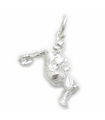 Charm lanzador de disco de plata esterlina .925 x 1 Charms de atletismo